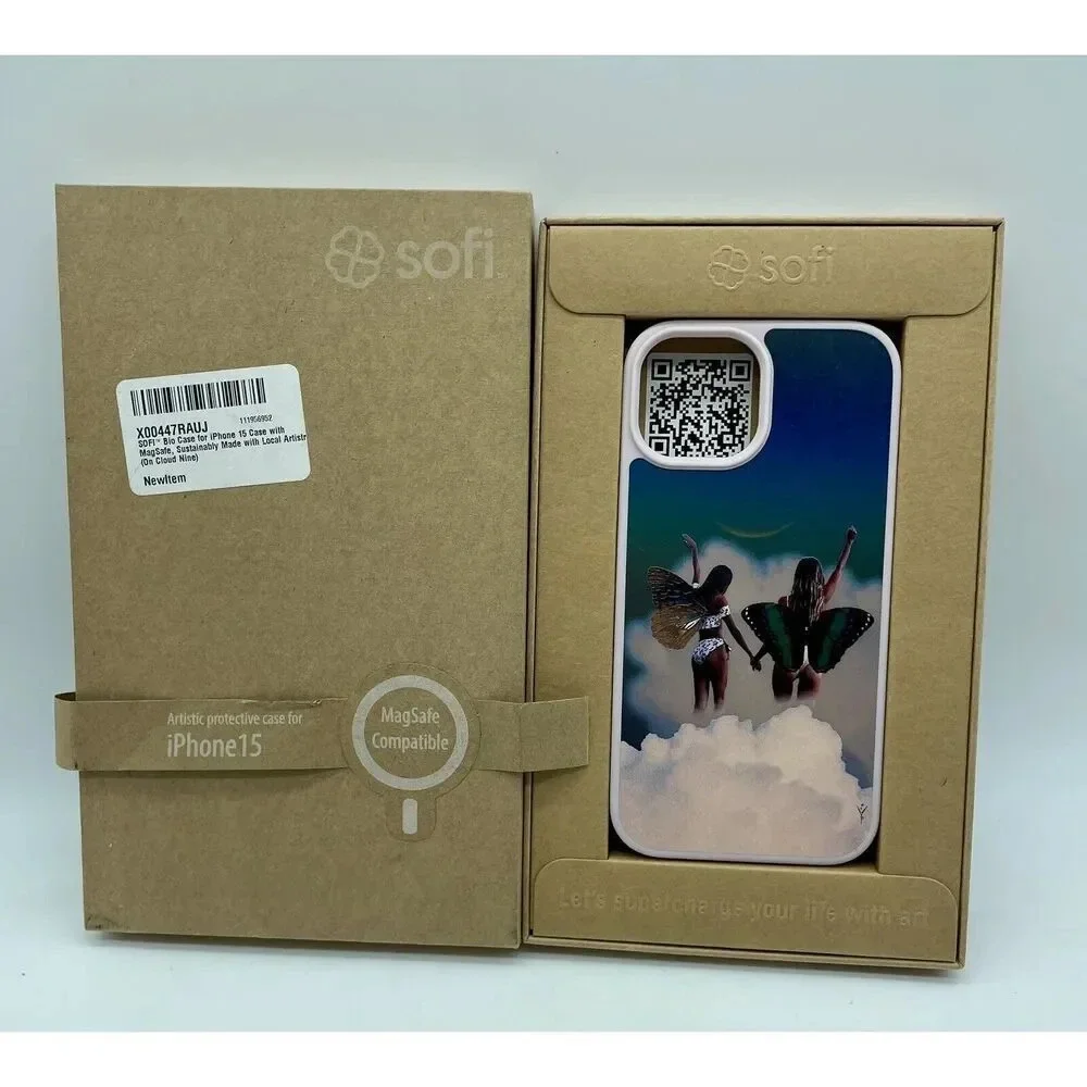 SOFI™ Bio Case for iPhone 15 Case MagSafe Butterfly Girls‎ On Cloud Nine